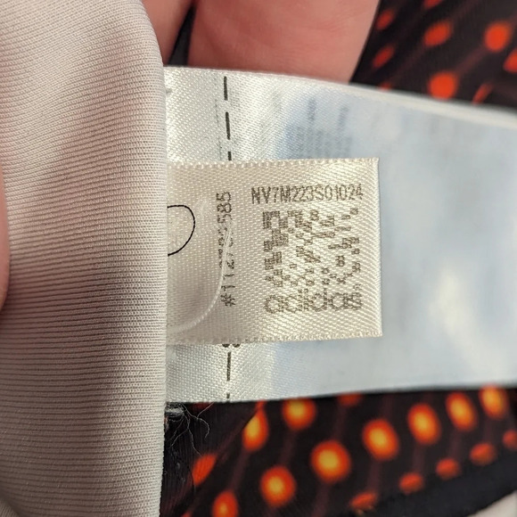 Adidas Tech Fit Medium Compression Climalite Workout Pants Small Woman's Orange - Picture 9 of 9